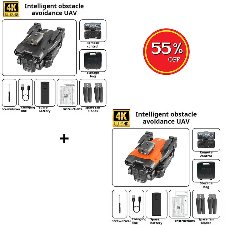 ✨Drone with 4K Camera Suitable for Adults, HS175D Remote Control Quadcopter with Auto Return