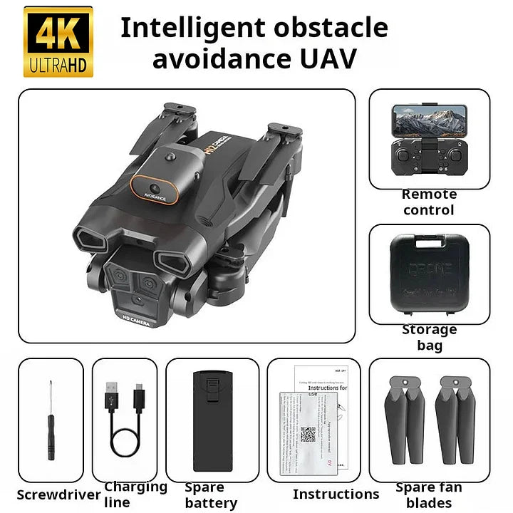 ✨Drone with 4K Camera Suitable for Adults, HS175D Remote Control Quadcopter with Auto Return